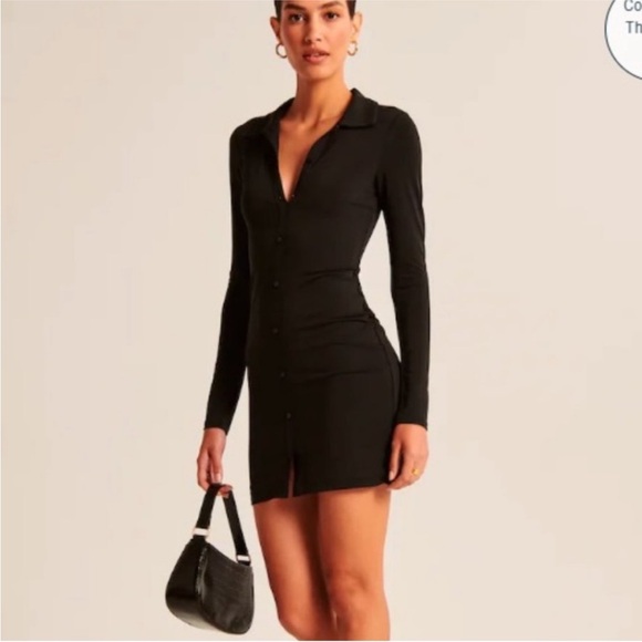 Abercrombie Ribbed Knit Shirt Dress - Tall - Picture 2 of 9